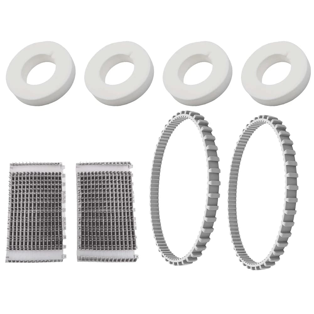 Accessori per robot pulitore piscina: 4x ruote in schiuma 6101611 R4 + 2x cinghie di trasmissione 9985006 R2 + 2x spazzole a rullo 6101641 R2
