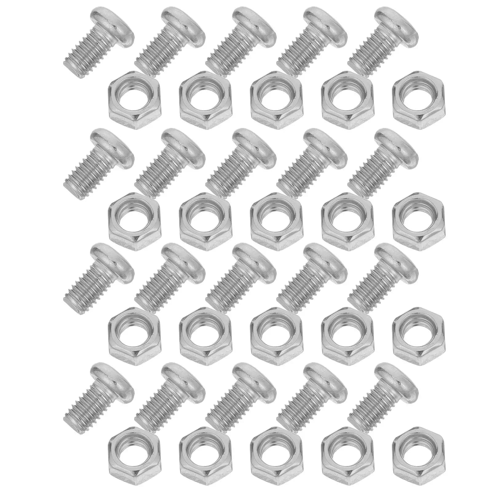 20Pcs Heavy Duty Pan Handle Screws Replacement Repair Kit Kitchen Pot Grip Mounting Bolts Frying Pan Handle Fixing Screws