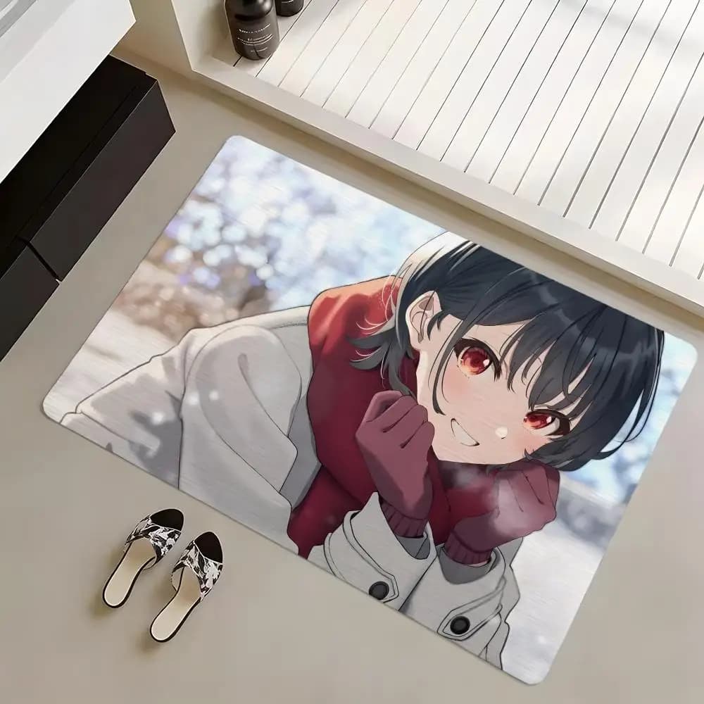 Tappetino da bagno in diatomite, ad asciugatura rapida, assorbente, tappetino multiuso Anime M-MADE FRDS WITH THE 2 PRETTIEST G-GIRL IN MY CLASS