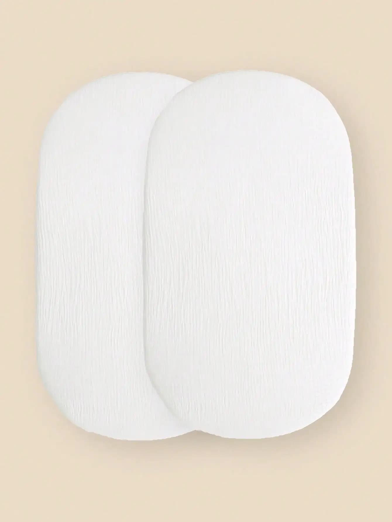 Pack of 2 mosss changing table, crib blankets for girls and boys, in soft breathable cotton, for baby diapers