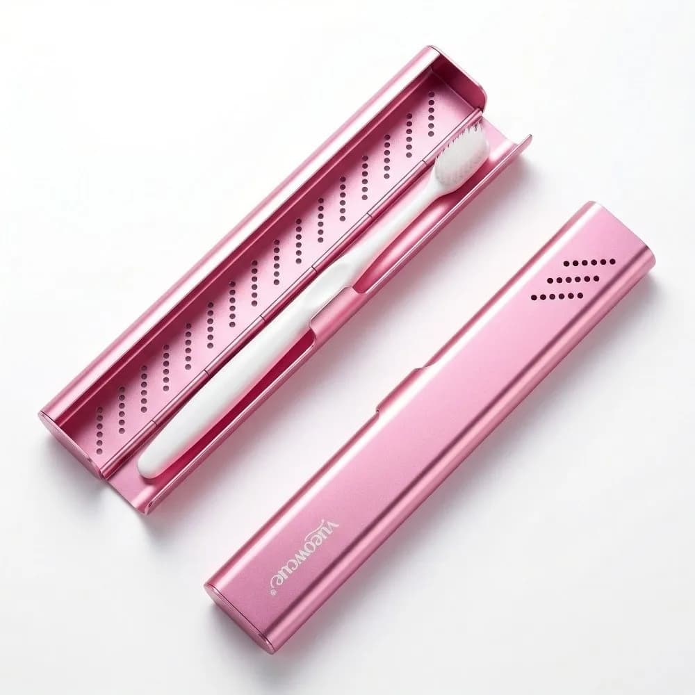 Aluminum Material Aluminum Toothbrush Case Empty Design Durable Construction Travel Toothbrush Holder Compact Container