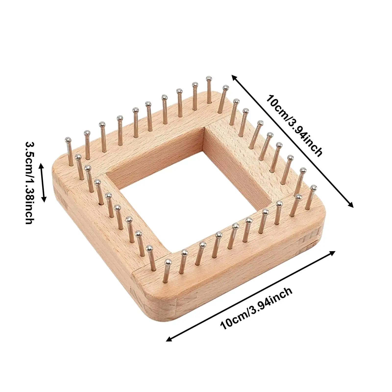 Wood Knitting Board Loom for Beginners Weaving Pegs Craft Loom DIY Needlework Supplies for Scarves and Hat Crafting