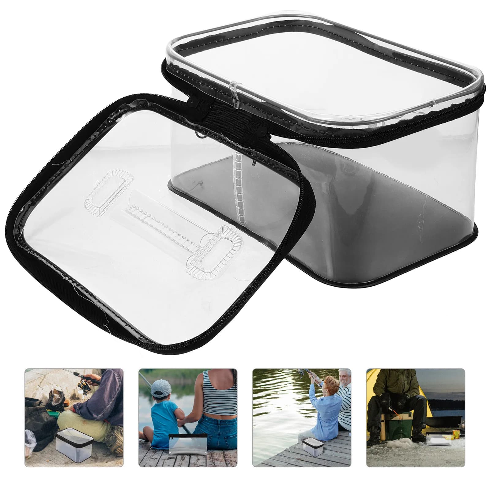 Scatola Portatile Eva per Ami da Pesca, Organizer Compatto per Esche e Attrezzatura Terminale, Contenitore per Accessori da Pesca all'Aperto