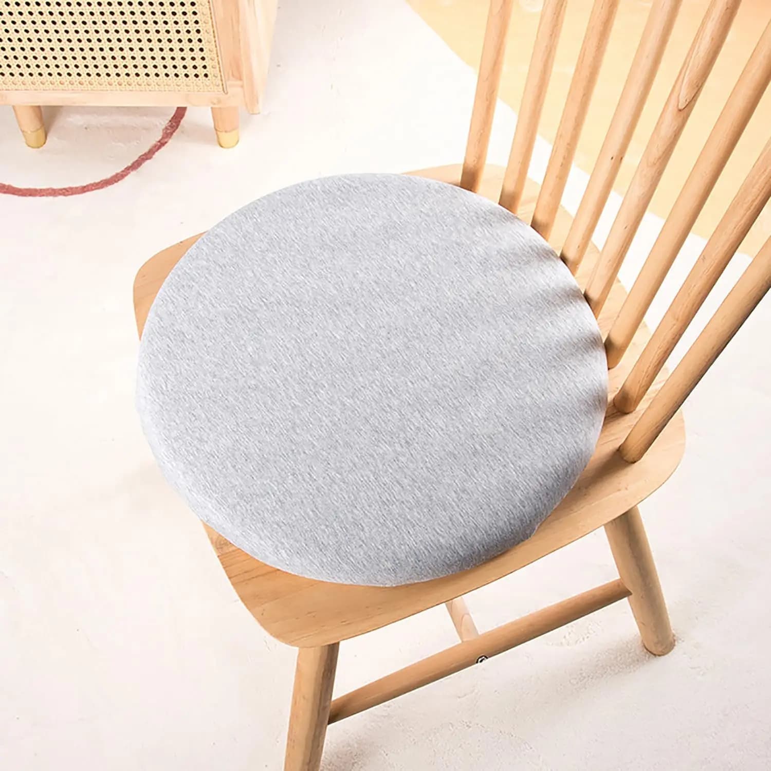 Cuscino Rotondo in Memory Foam per Sgabello, Piccolo Cuscino Circolare per Sedia, Imbottitura per Sedie da Cucina e Sala da Pranzo, per Sgabelli Alti e Sedie da Bar