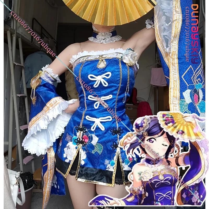 SAIKOU-Kurosawa Dia Ohara Mari Kanan Matsuura Costume Cosplay Cheongsam LoveLive!Sunshine! Costume da donna in stile cinese per Halloween