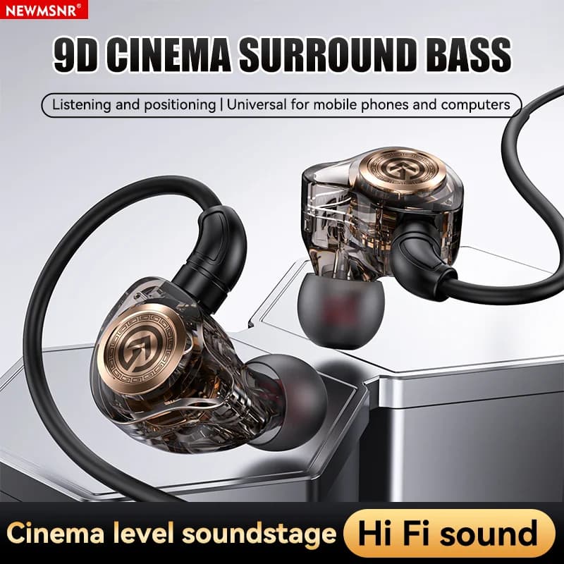 Auricolari da gioco con spina a L Suono surround tipo C e cuffie intrauricolari da 3,5 mm Auricolari con riduzione del rumore Cuffie sportive per Samsung