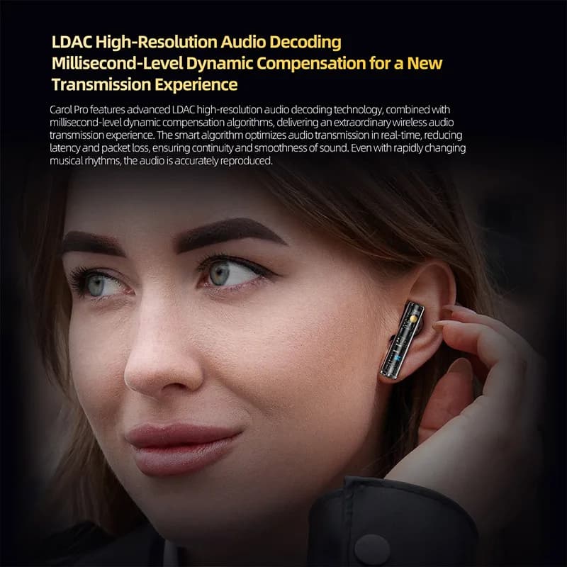 KZ Carol Pro TWS Auricolare Bluetooth 5.4 6 MIC Cancellazione attiva del rumore Auricolari in-ear impermeabili True Wireless