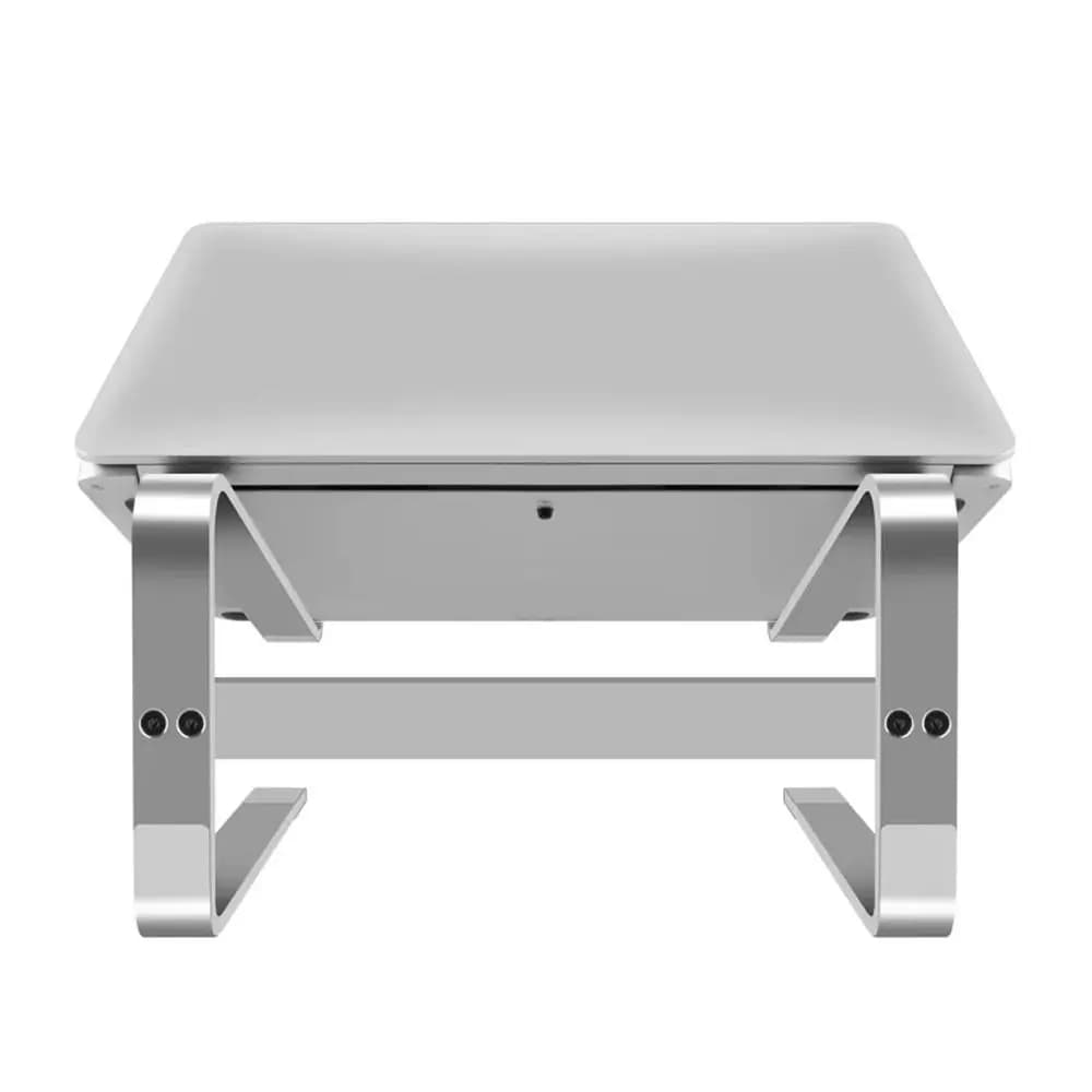 Supporto portatile per laptop a doppio strato Supporto staccabile ventilato Riser per notebook Base universale Supporto per laptop in ferro salvaspazio
