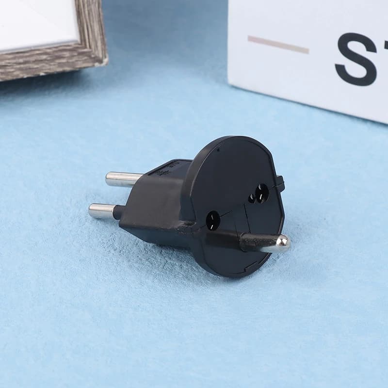 Black Plug Travel Adapter Europe German To Plugs 10A 250V Power Plug EU To Switzerland Electrical Plug Adapter