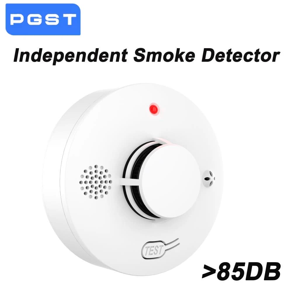 Rilevatore di fumo domestico per camera da letto Cucina Allarme antincendio fotoelettrico intelligente Allarme ad alta potenza da 85 dB alimentato a batteria