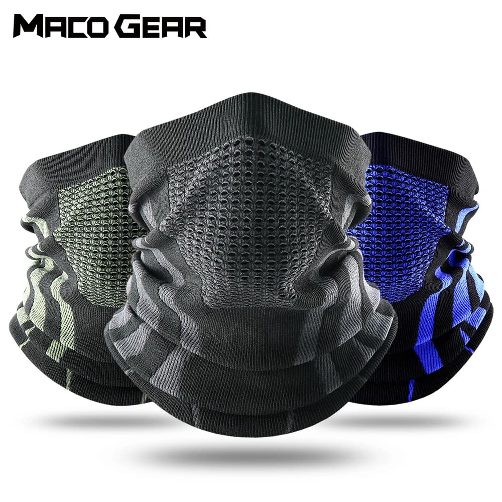 Bandana per moto Scaldacollo invernale Ghetta Antivento Copertura per il viso Ciclismo Sciarpa da sci a prova di freddo Sport Maschera riutilizzabile per bici all'aperto