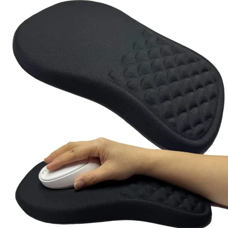 Tappetino per mouse ergonomico per poggiapolsi Comodo supporto per il polso Tappetino per mouse in cotone ad alta memoria elastica antiscivolo per computer portatile PC