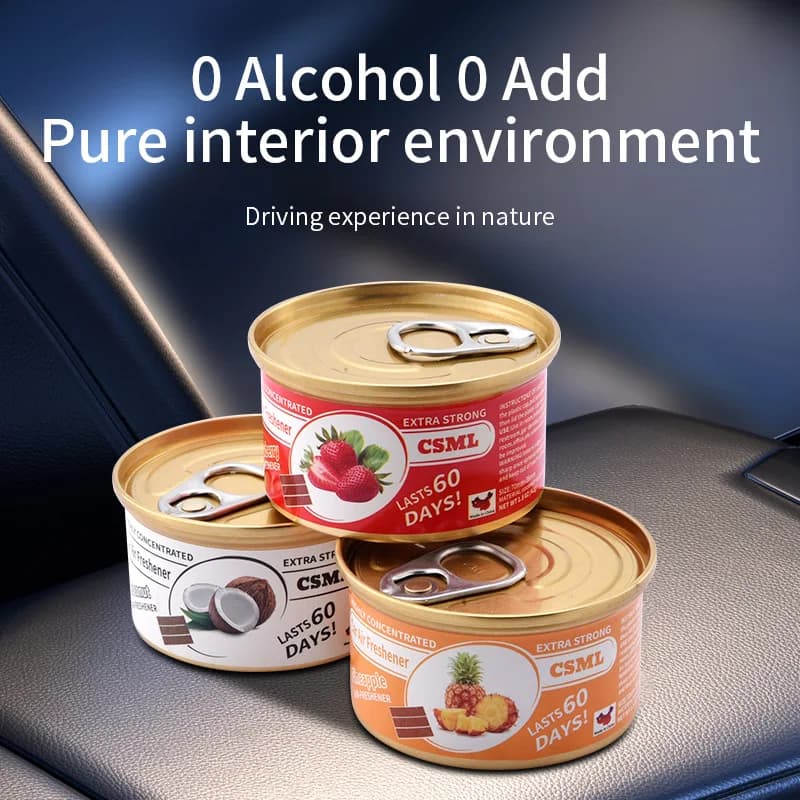 Deodoranti per auto Blocchi di legno in scatola Frutta Gomma da masticare Aroma Sapore Ambientador Coche Aromaterapia per interni auto a lunga durata