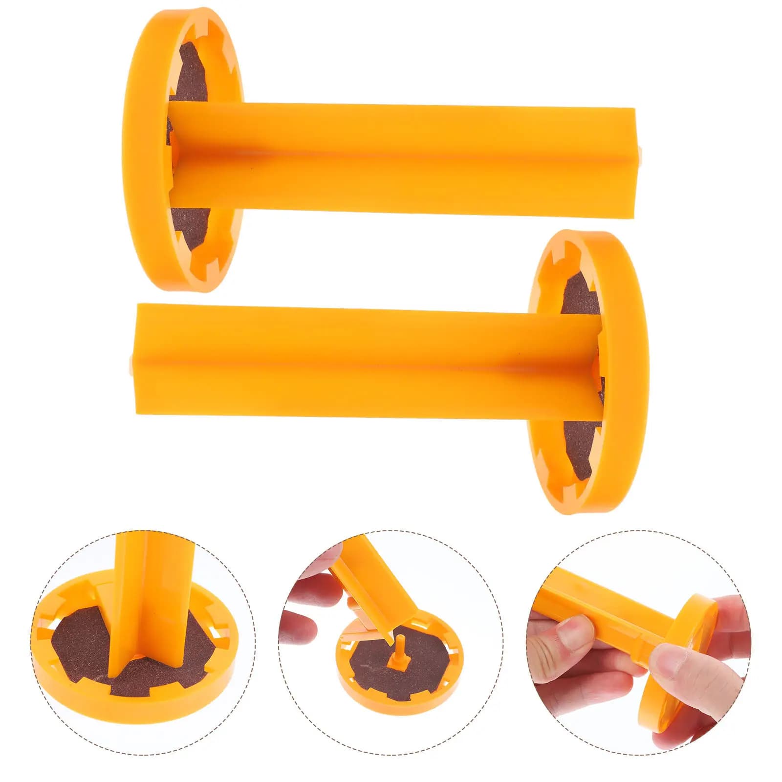 2 Pezzi Strumento di Riparazione e Modellatura Puntale Stecca da Biliardo in Plastica, Lima Lucidante Portatile e Compatta per Giocatori di Biliardo, Pool e Snooker