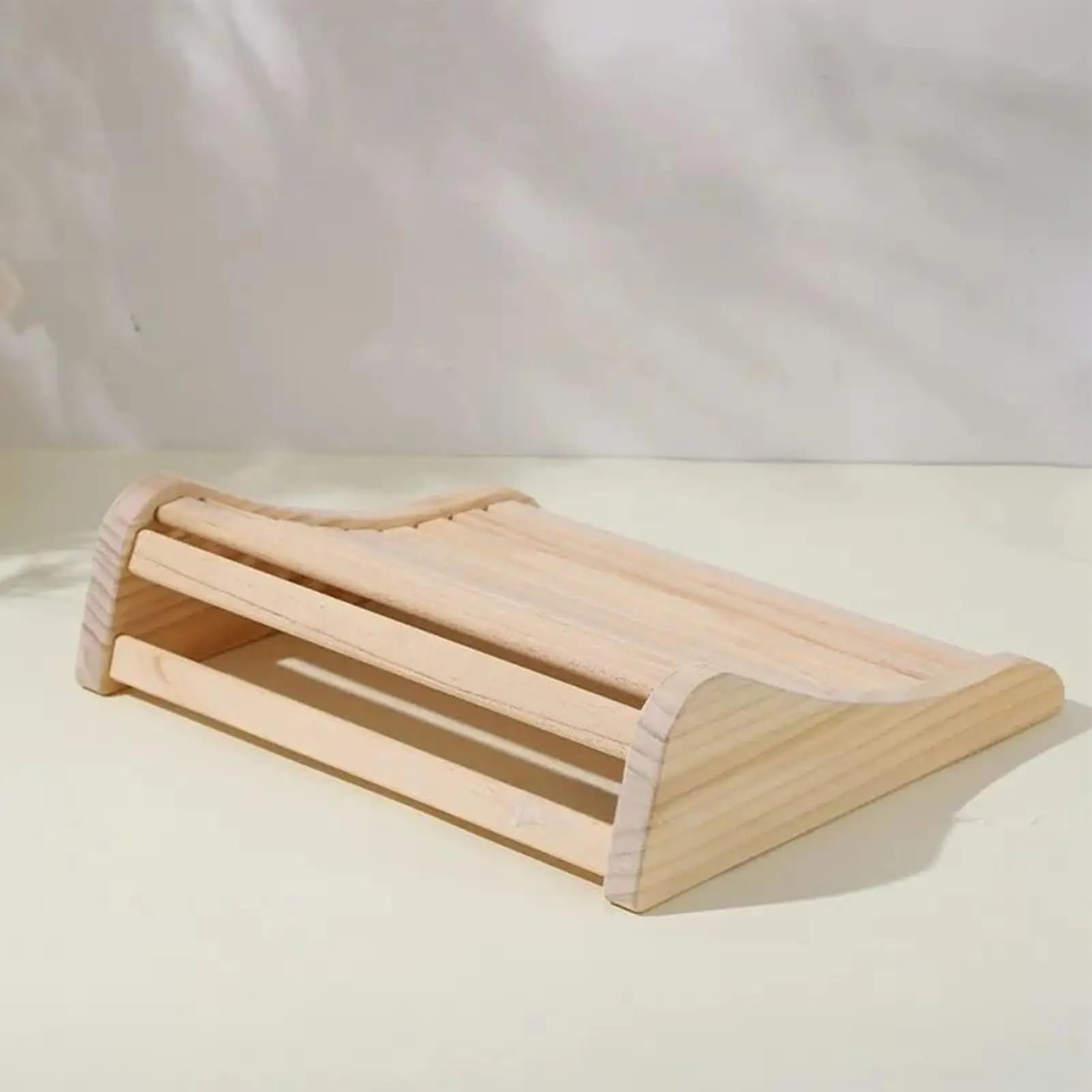 Wooden Neck Rest Hollow Relaxing Cushion Head Pillow For Spa Gym Hotel Room Personal Relaxation Post-Workout Recovery Meditation