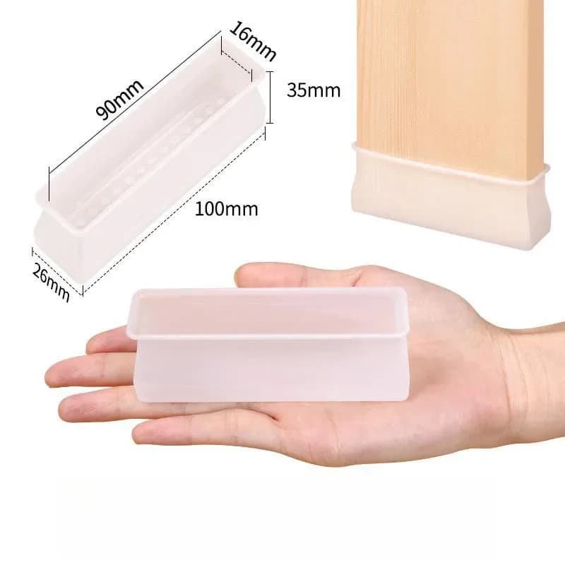 4 pezzi tappi per gambe per sedie in silicone antiscivolo piedini per mobili copertura protezione per pavimento pad divano in legno tavolo letto tappetino muto paraurti ammortizzatore