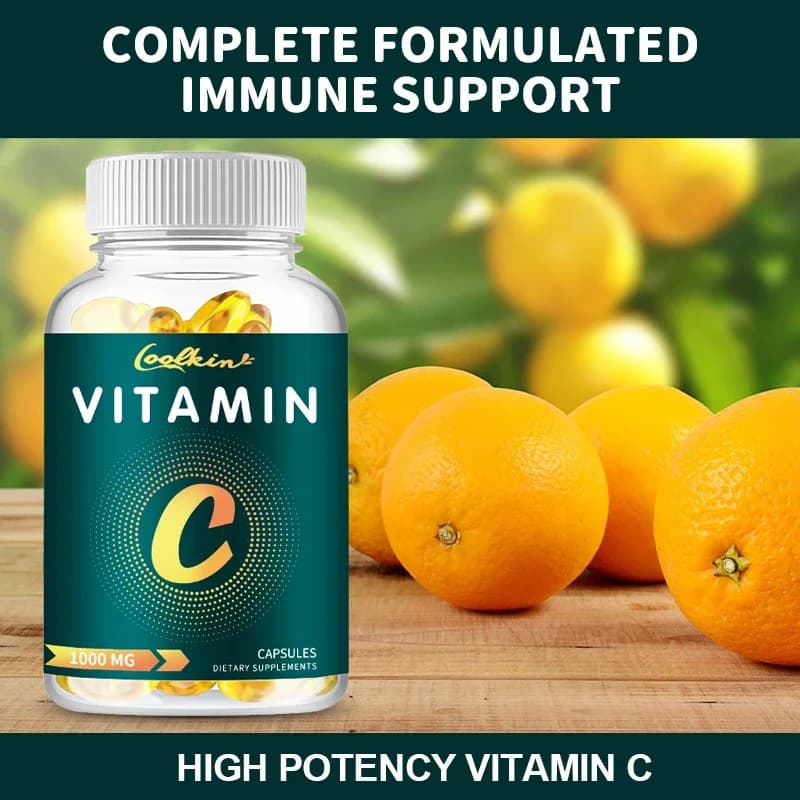 Capsule di Vitamina C 1000 mg, Integratore Naturale per Uomini e Donne