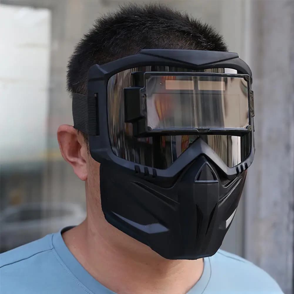 Automatic Welding Welding Glasses Protective Equipment for Work Protection for Face Adjustable Band Shock Resistant Welder Mask Face Cover