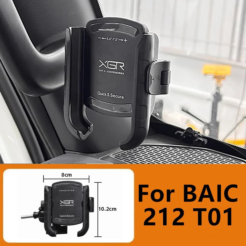Modified Car A-pillar Handle Phone Holder Fit for BAIC 212 T01 2024 2025 2026 Car Navigation Bracket Mobile Phone Holder Holder