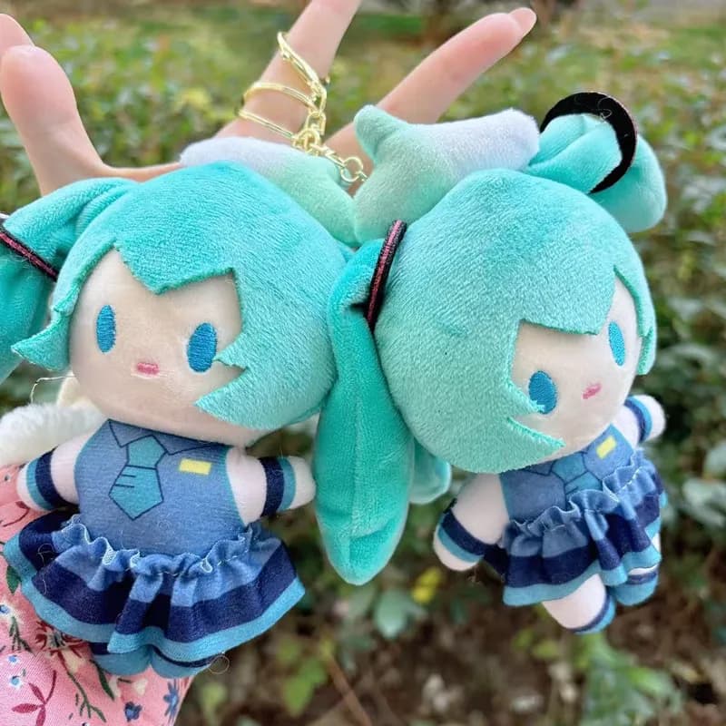 Portachiavi Peluche di Hatsune Miku, Ciondolo Kawaii per Borse, Accessori Morbidi per Regali di Compleanno