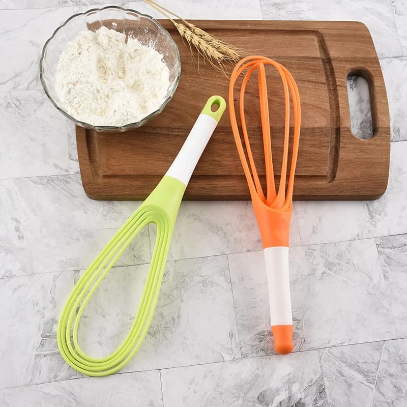 1 pz multifunzione girevole palloncino e frusta piatta frullino per le uova plastica impastatrice a mano frullatore frullatore per uova strumenti Gadget da cucina