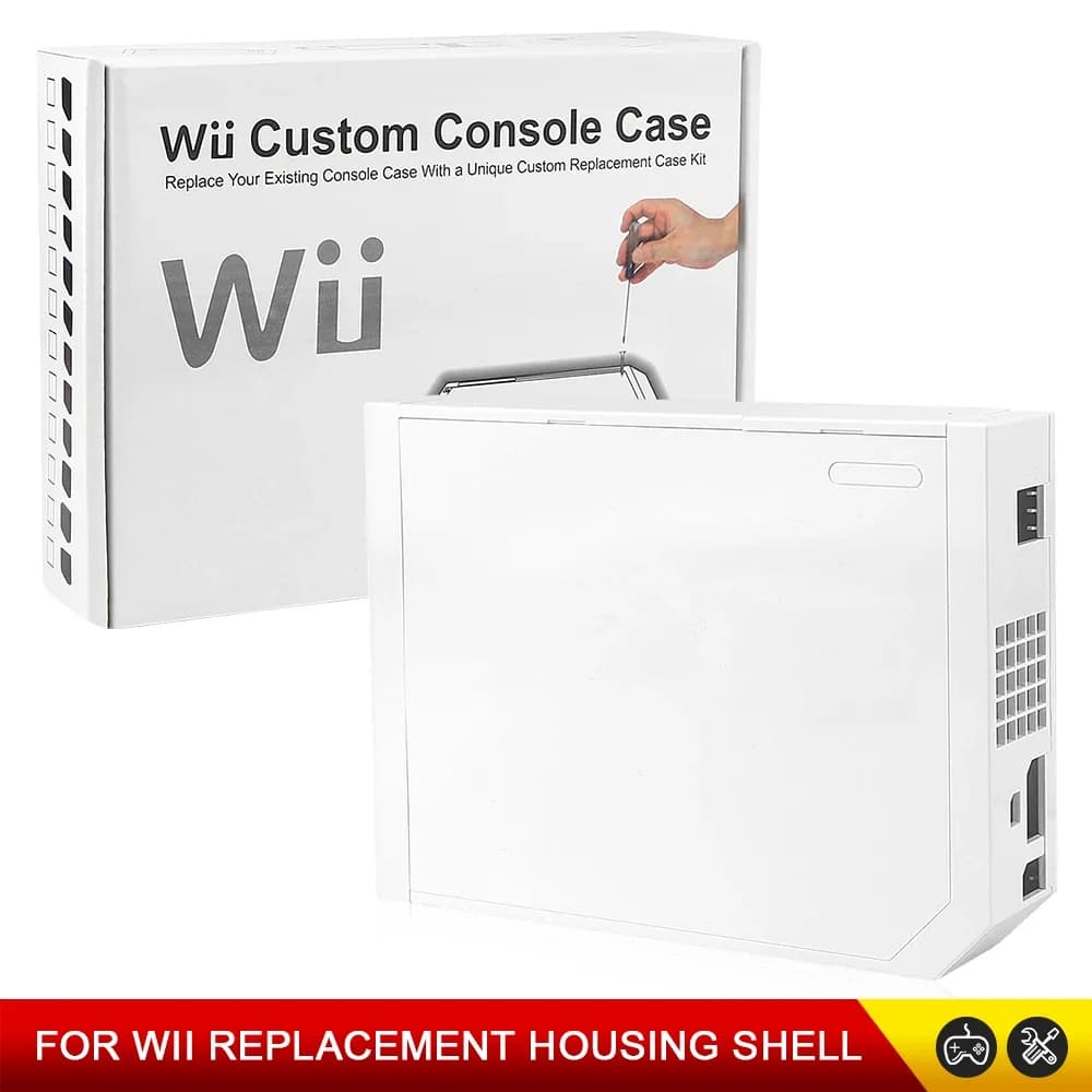 Retail Pack Full Set Housing Shell Replacement Cover Complete Repair Case With Full Buttons Spare Parts For Wii Game Console