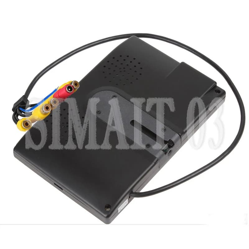 Monitor Quad Split Screen da 7 Pollici con 4 Ingressi Video, Stile Parabrezza, per Telecamera Posteriore Auto e Cruscotto