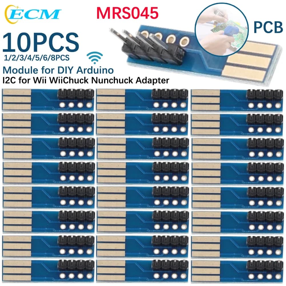 1-10PCS I2C for Wii WiiChuck Nunchuck Adapter I2C Shield Module Adapter for Wii Module Shield for Arduino FAI DA TE