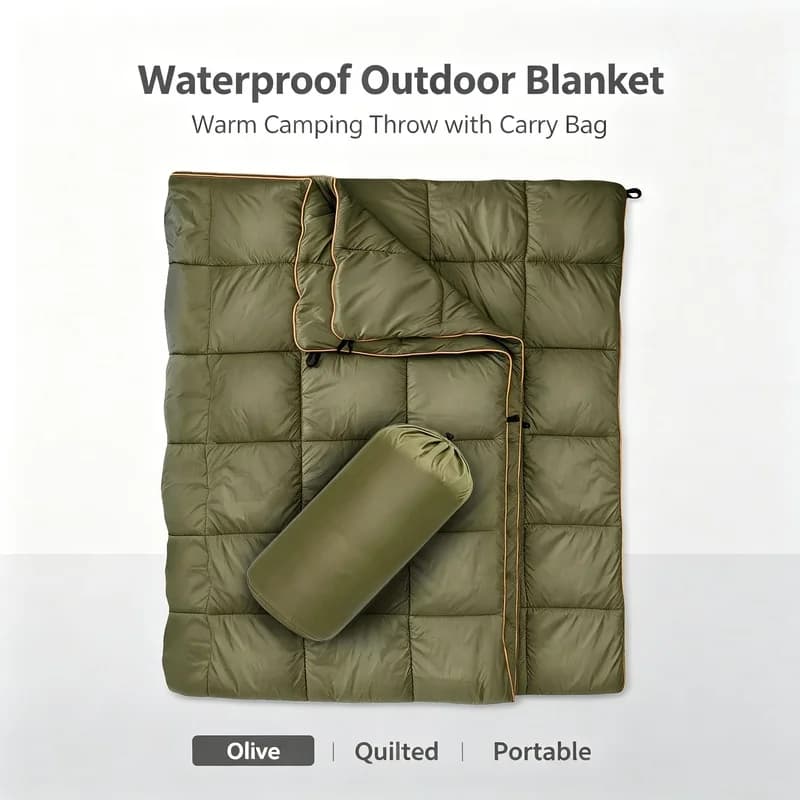 Lightweight Four‑Season Camping Blanket Portable Warm Outdoor Mat for Camping Travel Skiing Hiking