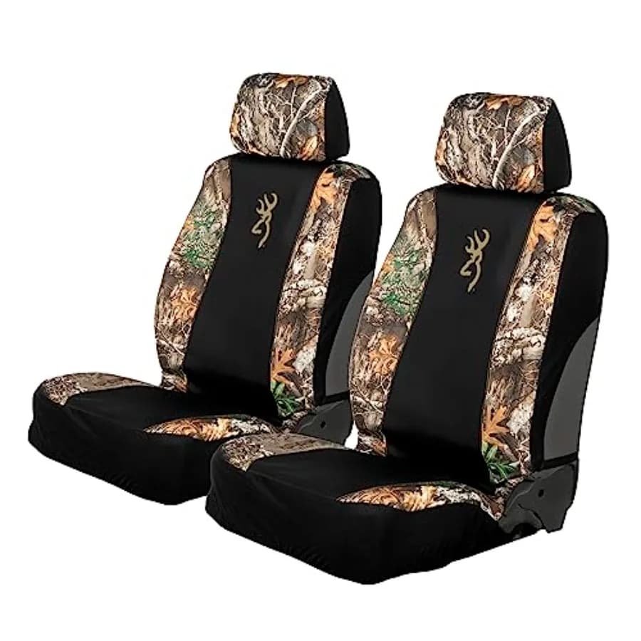 Universal Seat Covers for Netherlands and Panca, Water and Dirty Resistants, Car, Truck and SUV, Realtree Edge Low Back, Pack of 2