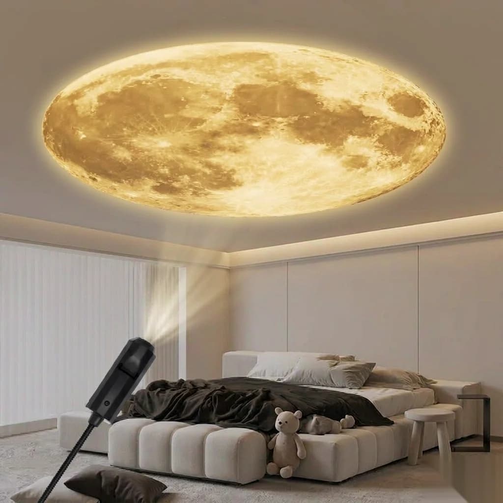 Star Projector Night Light, USB LED 3 Colors Mini Portable for Bedroom Bedside Photography Background Home Party Gift Decor