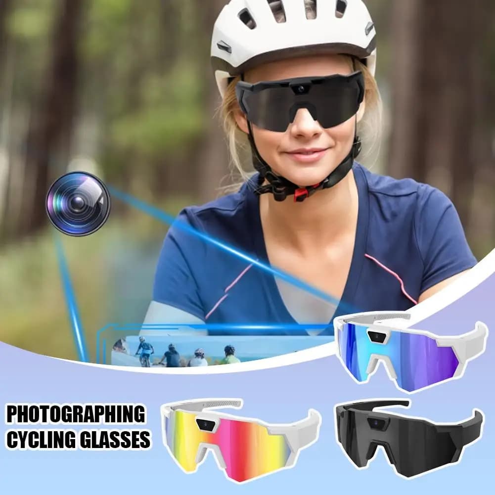 Intelligent Glasses AI 2026 NEW for Outdoor Cycling, Windproof, with HD Video, Action Camera, Smart Sunglasses
