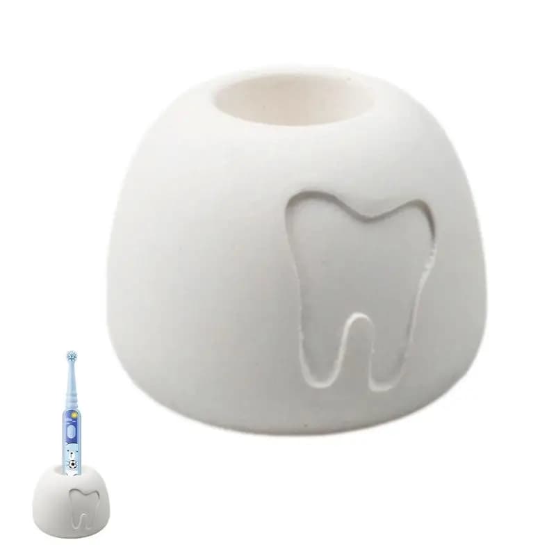 Supporto per spazzolino da denti supporto per spazzolino da denti carino in terra di diatomee assorbimento d'acqua portaspazzolino in Diatomite ad asciugatura rapida per