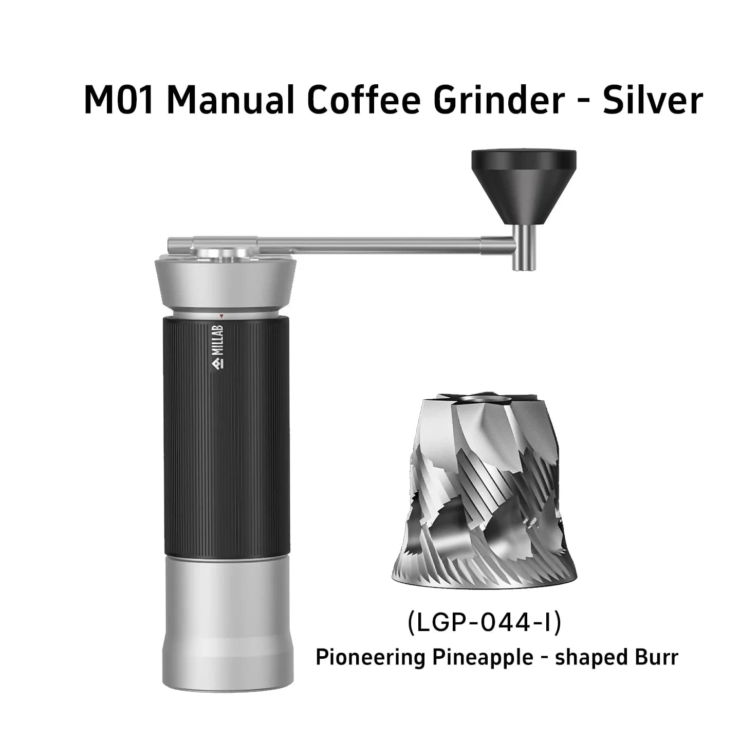 2025 TIMEMORE x MILLAB M01 Macinacaffè manuale, macinacaffè manuale per caffè espresso e versare, attrezzatura per la preparazione del caffè