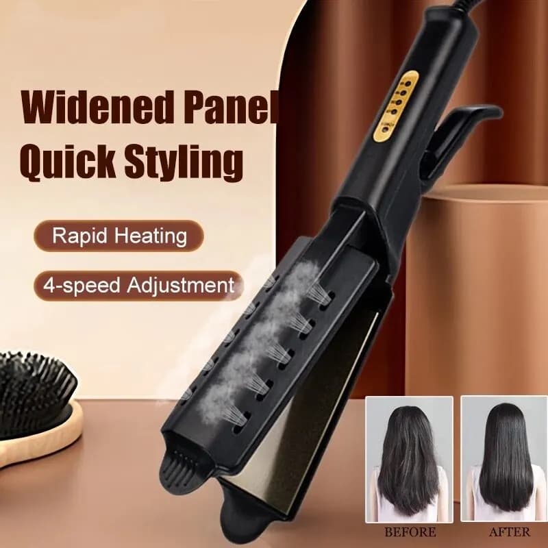 Hair plate 2-in-1: Smooth and curling, Constant Temperature, 4 Levels, Portable, for Smooth and Hair
