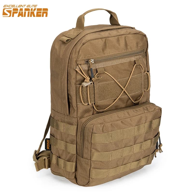 Tactical backpack for hydration 15L with water bag, hiking backpack, cycling, running, camping, Molle system, men's backpack (water bag not included)