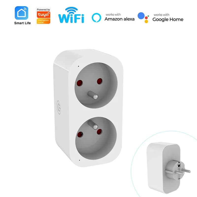 Normative europee standard legali, multiplo a un giro senza cavo scheda plug-in presa intelligente sub-controllo WiFi graffiti
