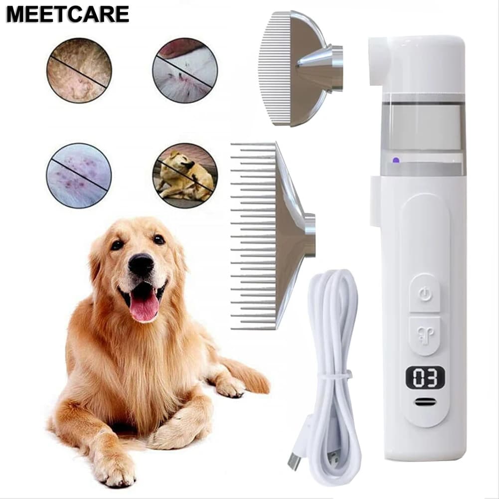 Dog Brush Electric Cat Hair Brush 2 in1 Dog Cleaning Massage Brush for Pet Grooming Removing Tangled and Loose Hair