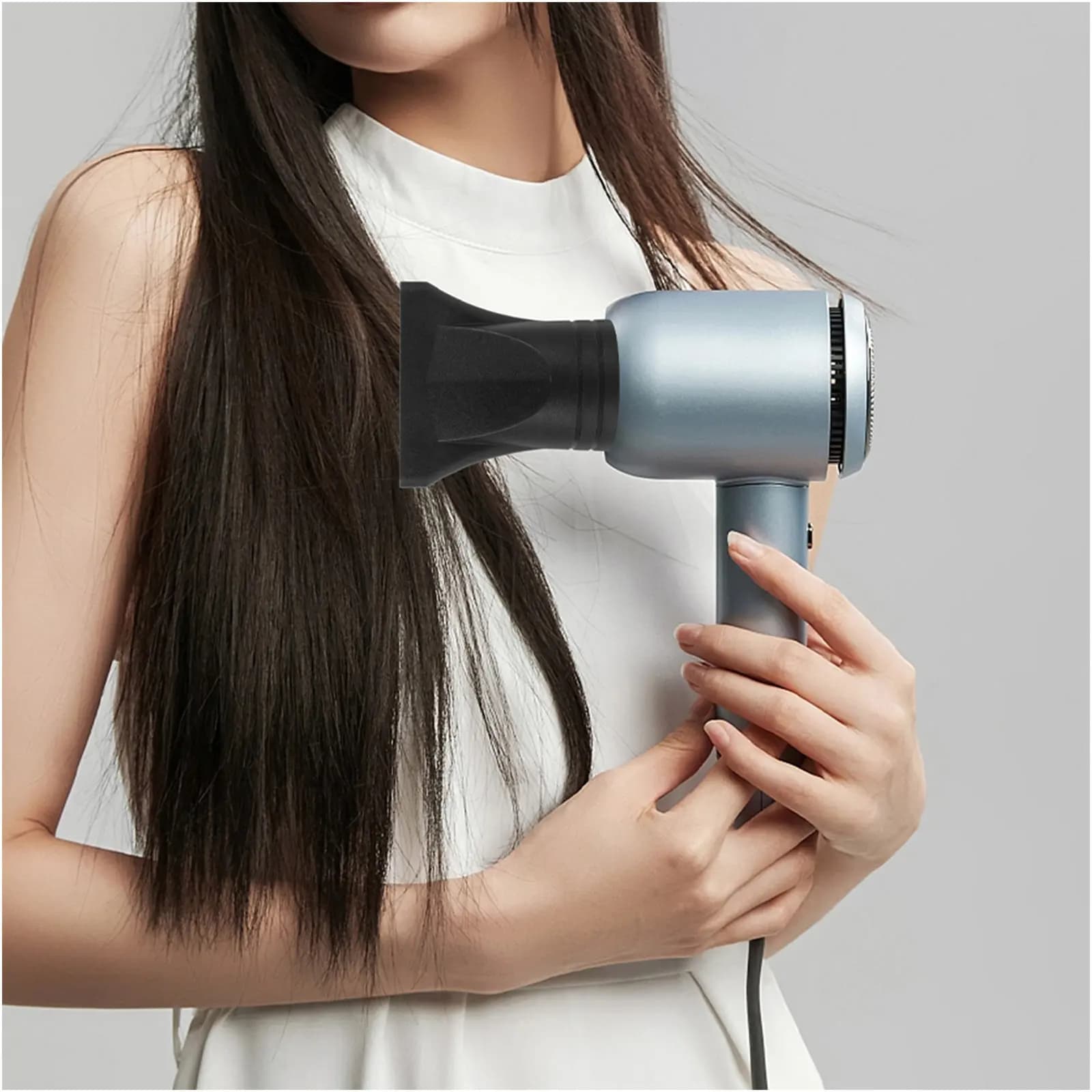 Set of 4 Hair Dryer Accessories with Straight Beccup, Hair Drying Accessories, Robust Construction, Quick Drying, Upper Gloss