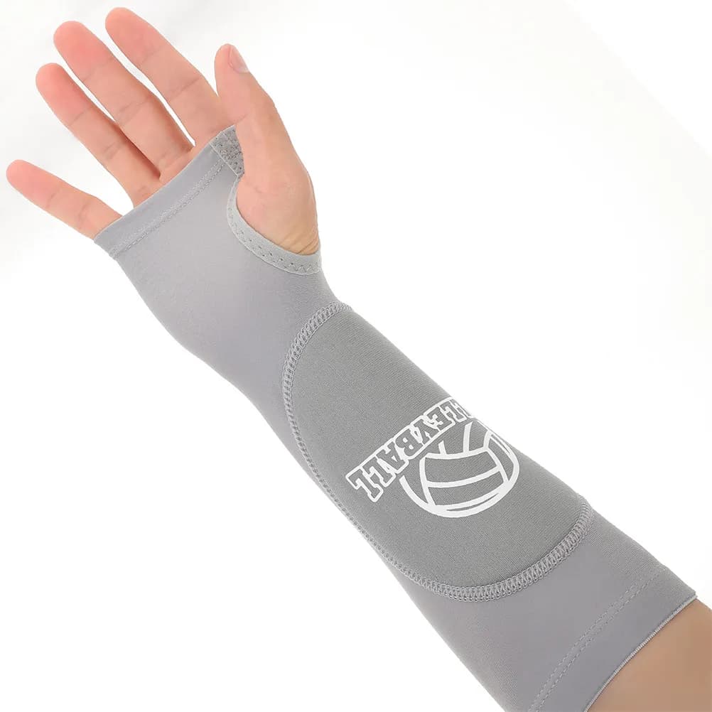2Pairs Arm Sleeves Volleyball Wrist Guards Elastic Sports Brace Support for Outdoor Exercise Injury Protection