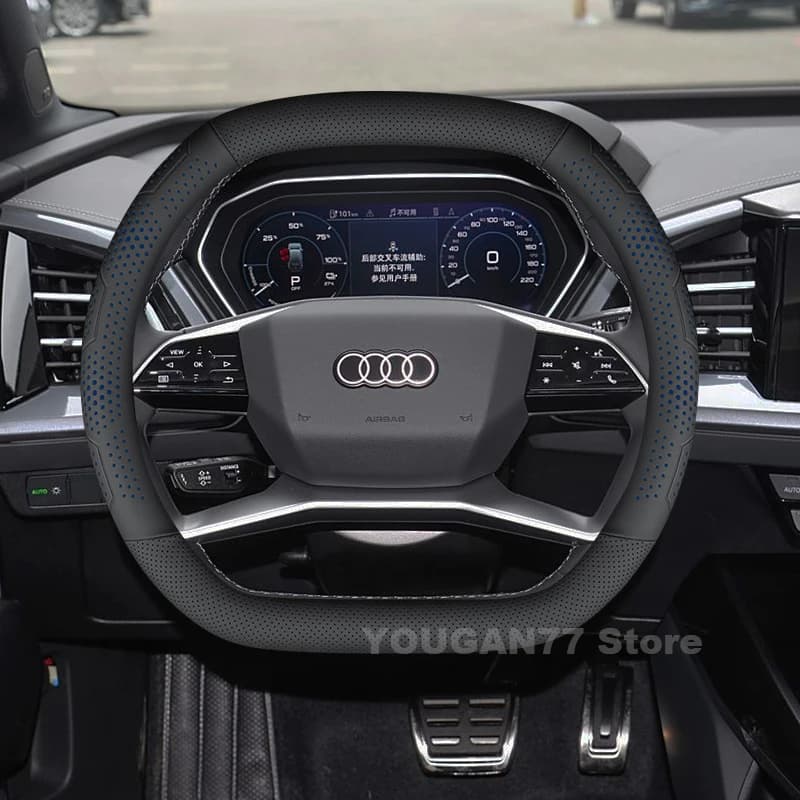 Leather cover for Audi Q4 e-tron SQ5 Sportback Q6 e-tron S e-tron GT Q6L e-tron 2024 2025 Auto Accessories