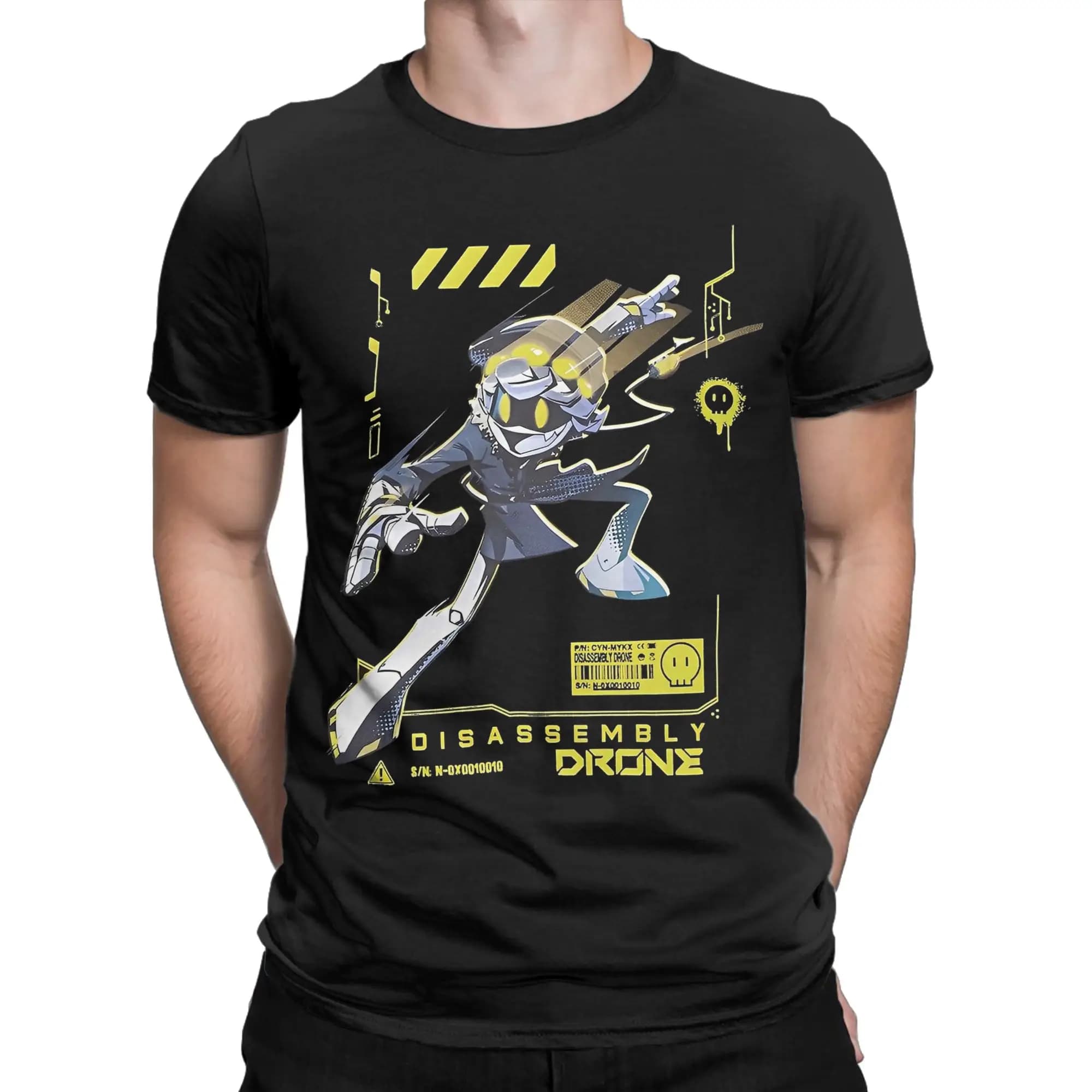 T-shirt divertente Murder Drones N da uomo, girocollo, 100% cotone, t-shirt a maniche corte, abbigliamento per adulti