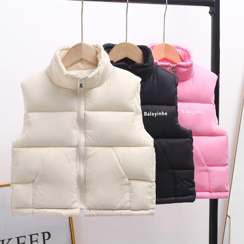 Nuovi gilet invernali per bambini per ragazzi, ragazze e neonati, gilet in cotone per bambini addensati, caldi e alla moda da indossare
