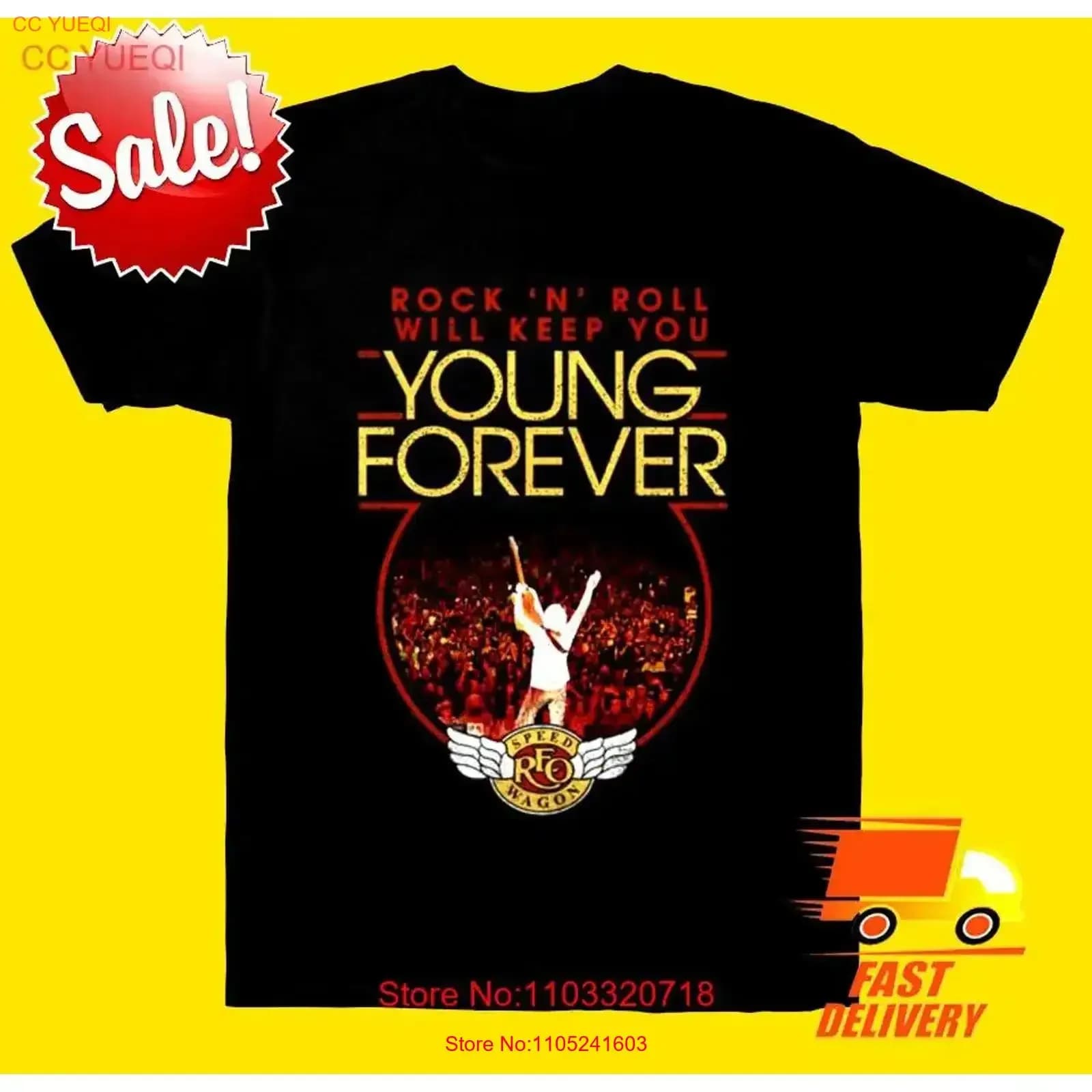 Reo Speedwagon Young Forever 2023 T Shirt in cotone nero S 5XL vintage lavato Top per l'uso quotidiano Morbido unisex moda Casual