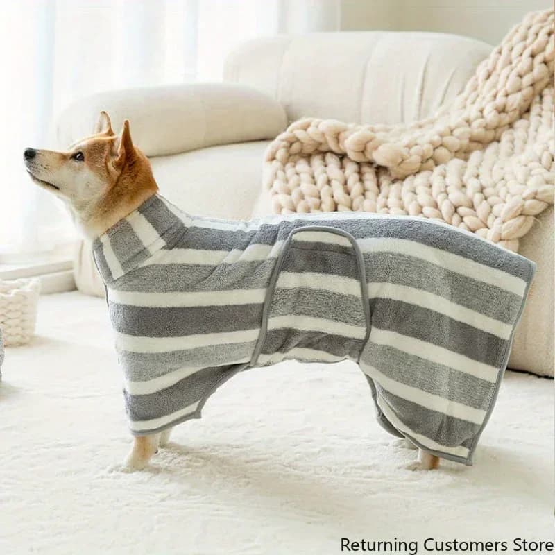 1PC Bathrobe for Dogs Super Absorbent Bathrobe For Dogs Large Size Towel for Fast Drying Pet for Dogs and Cats Bathroom Towel