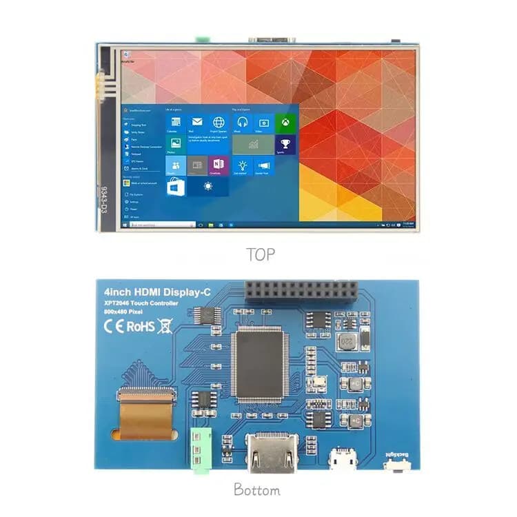 4 Inch HDMI LCD Touch Screen Module LCD Panel TFT 800*480 for Banana Pi Raspberry Pi 2 Raspberry Pi 3 Model B/B +