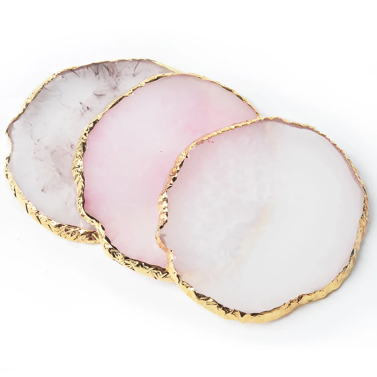 1 Pezzo Tavolozza Rotonda in Resina Effetto Agata per Nail Art, per Miscelazione Colori, Disegno e Esposizione Smalto Gel, Strumento per Manicure