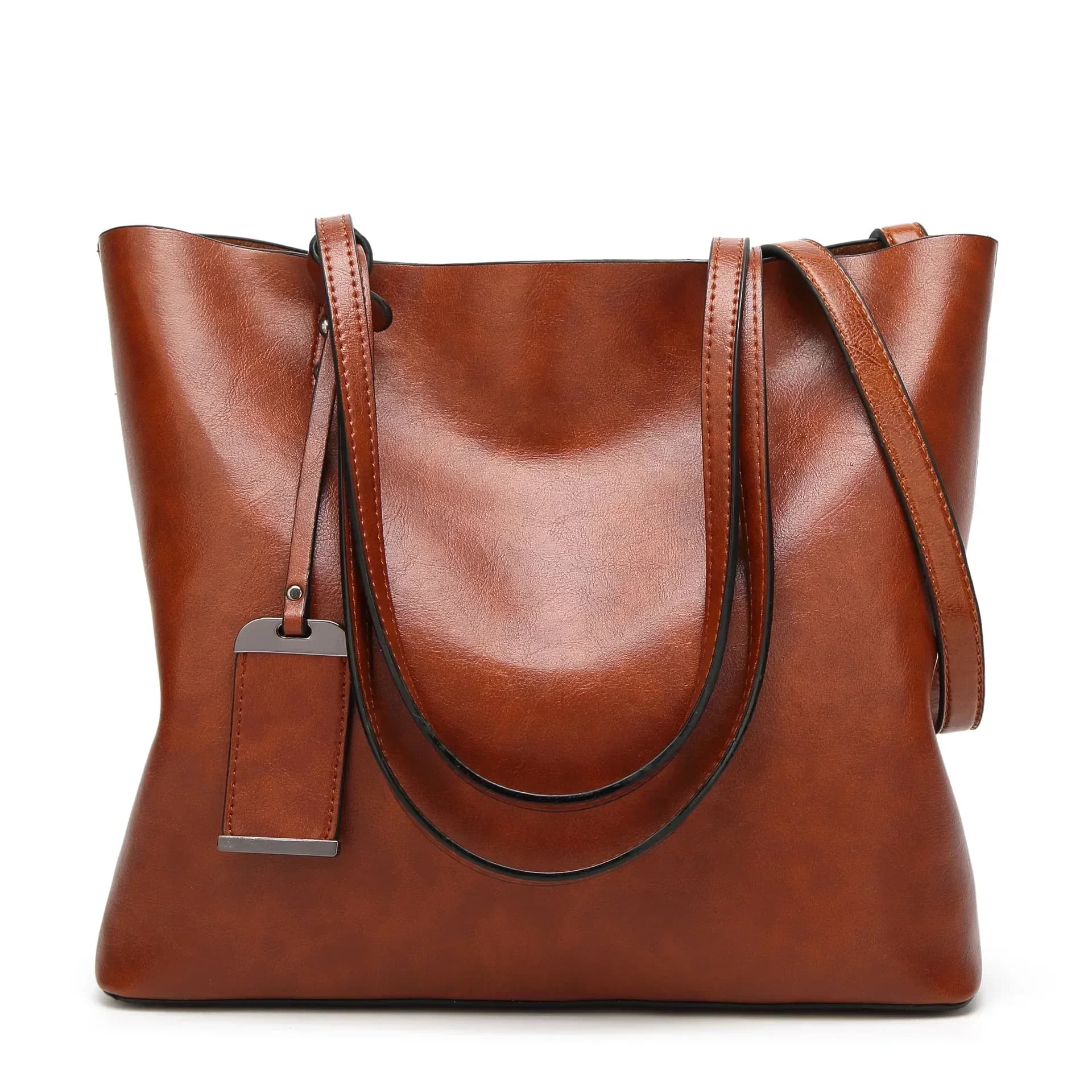 New Oil Wax Leather Bag Women Luxury Designer Handbag Trendy Large Capacity Shoulder Messenger Bag Women's Bag 2023 Trend