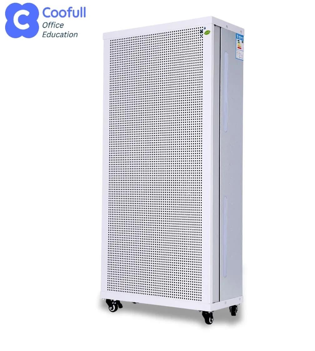 Purificatore d'Aria Moderno e Minimalista con Filtro HEPA H13 di Grado Medicale | Certificato di sicurezza avanzato per casa, ufficio e asilo nido | Bianco