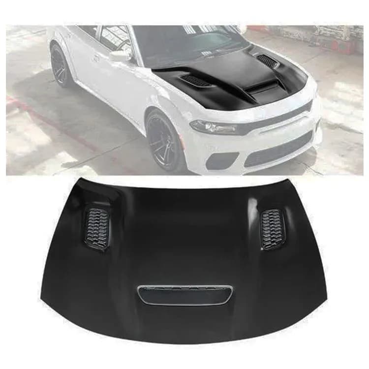 Ricambi auto cofano per Dodge Charger 2015-2022 nero SRT Redeye Widebody Style Hood alluminio